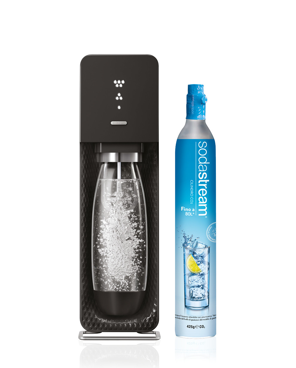 Gasatore per Acqua Frizzante modello Source Nero