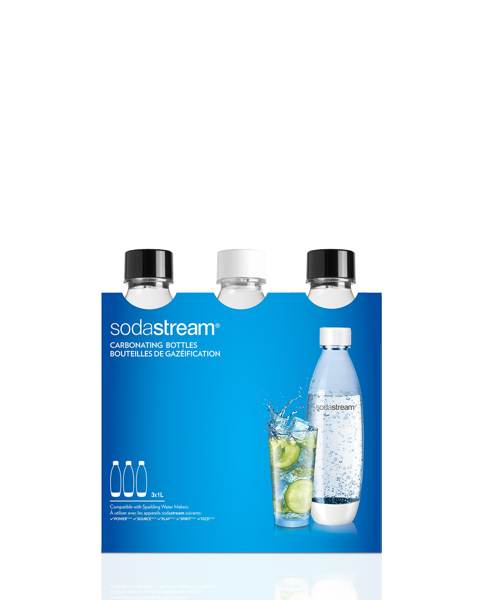 Sodastream Bottiglia in platisca 1 lt. Per tutti i gasatori (3 pezzi) –  Bartolucci Srl