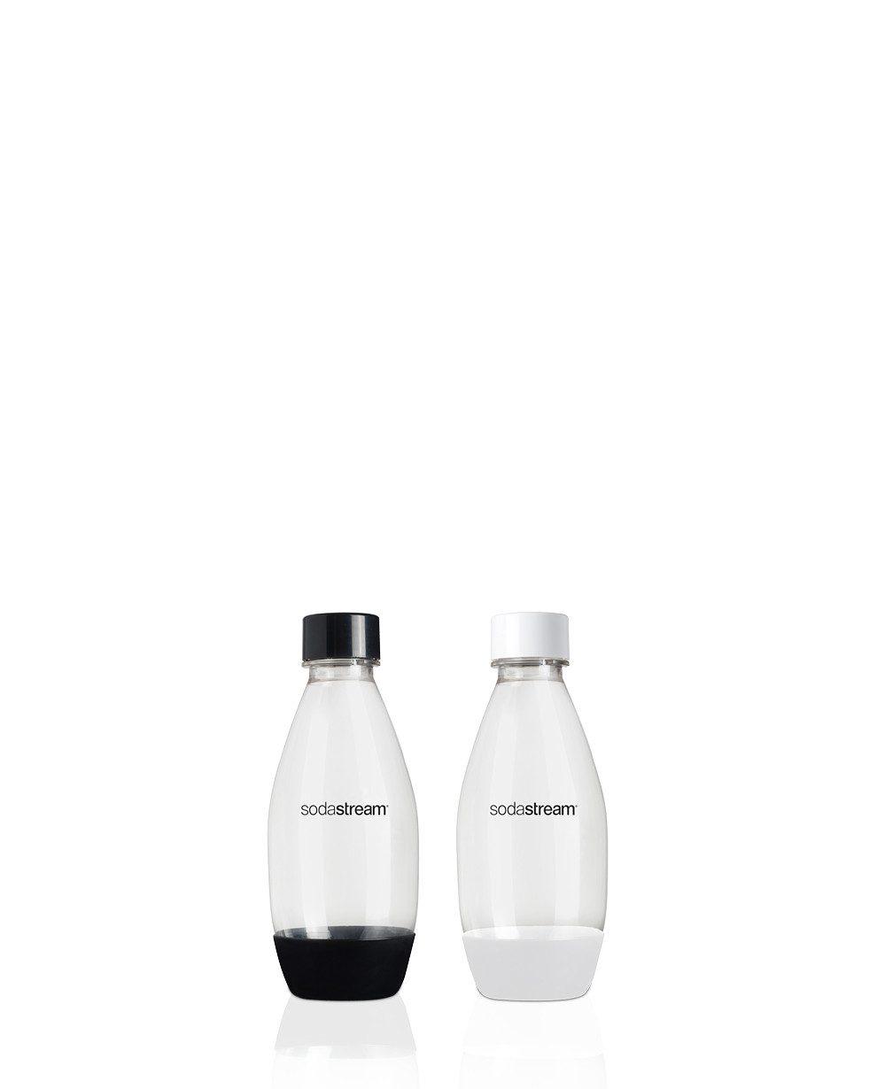 Kit 2 Bottiglie SodaStream Lavabili in Lavastoviglie e cilindro