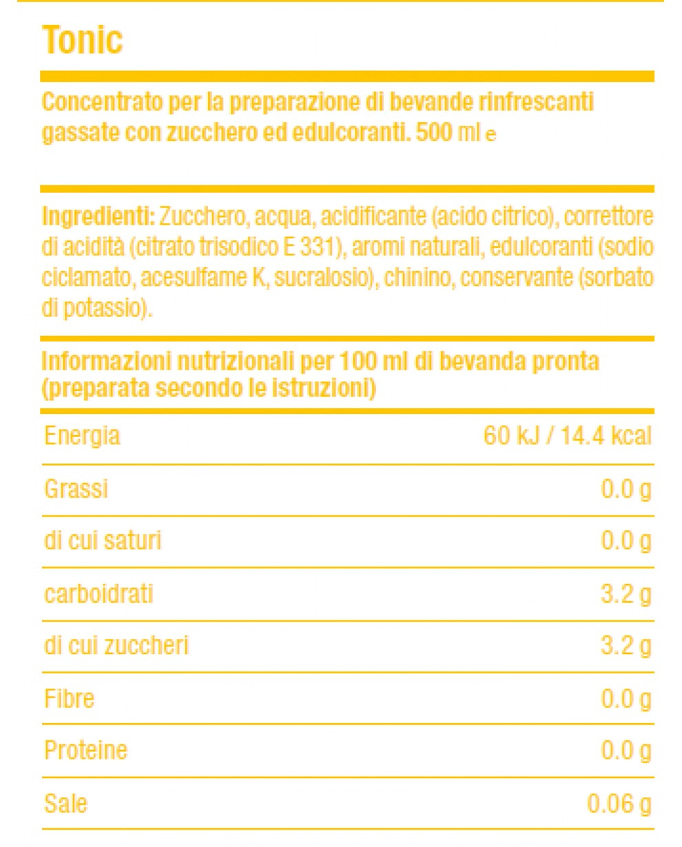 Sodastream, Concentrato per la preparazione di bibite al gusto di Tonica :  : Alimentari e cura della casa