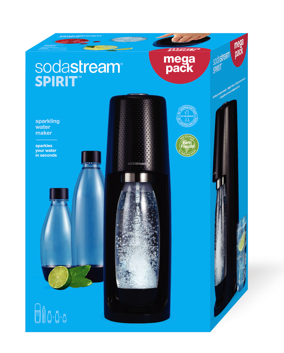 Gasatore Spirit Mega Pack Pepsi SodaStream - con 6 concentrati - Kasanova