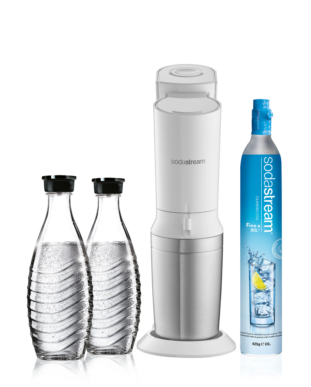 Sodastream Gasatore d'Acqua Duo Black Megapack con Nuovi Cilindro