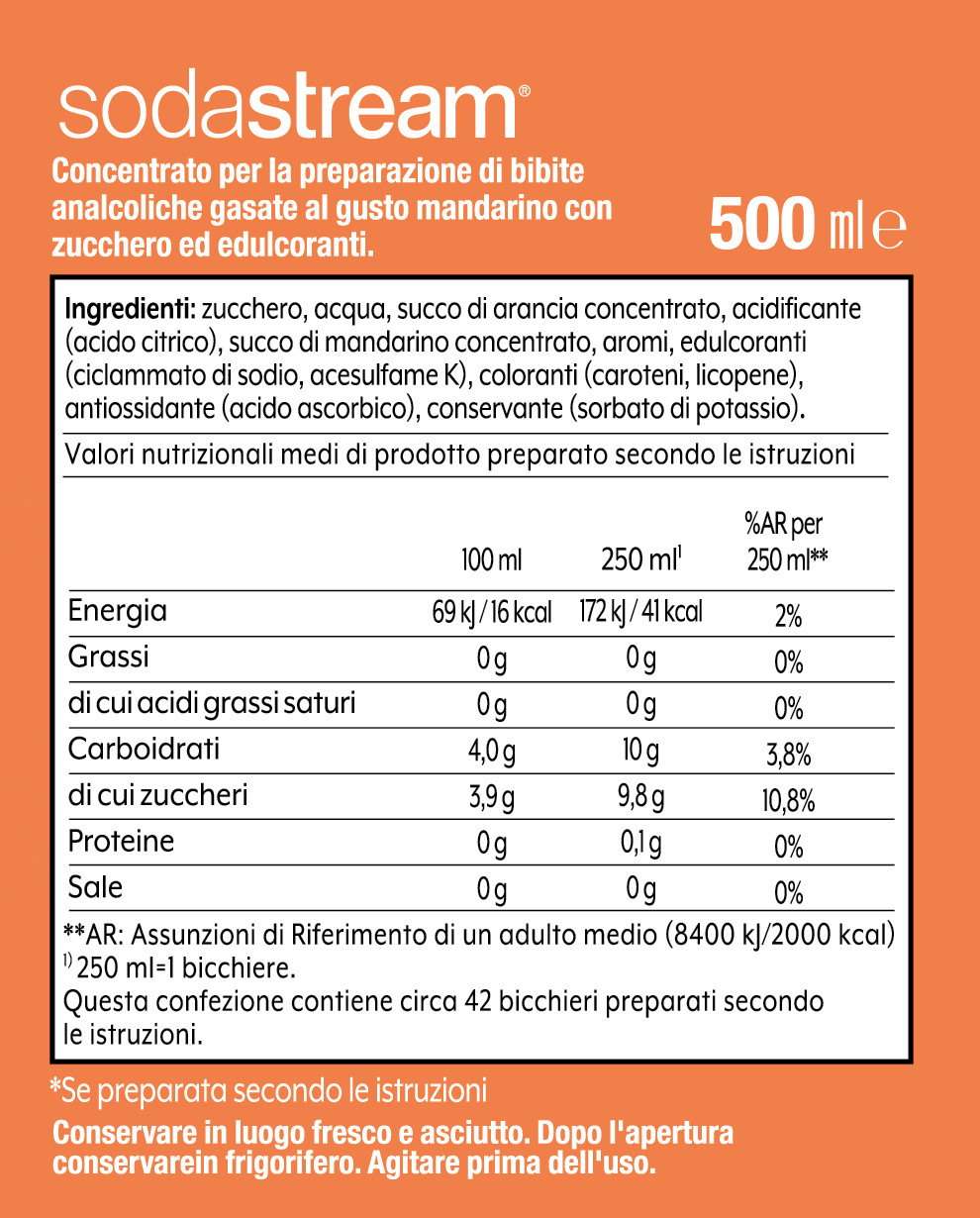 Sodastream Concentrato Limone-Lime, 440 ml - Piccantino Shop Online Italia