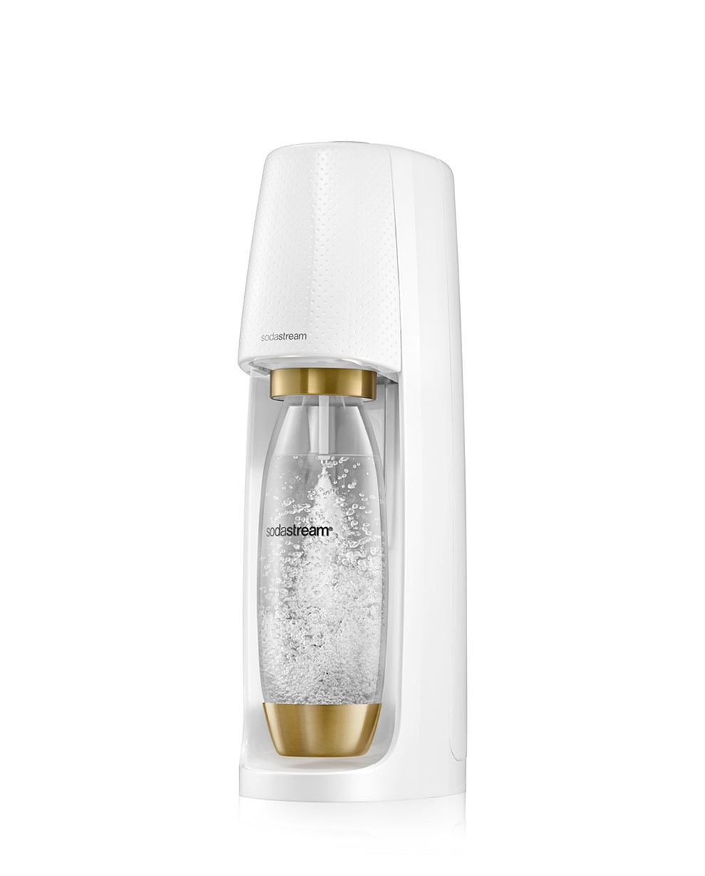 SODASTREAM Gasatore Source Metal White + 1 Bottiglia + 1 Cilindro + 9  Monodose