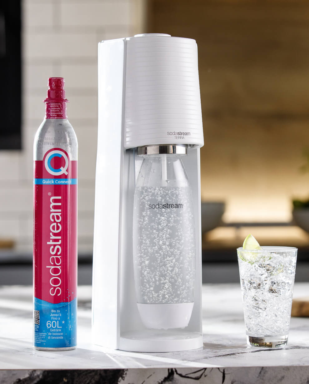 SodaStream Terra Bianco Promo Pack con 3 Bottiglie