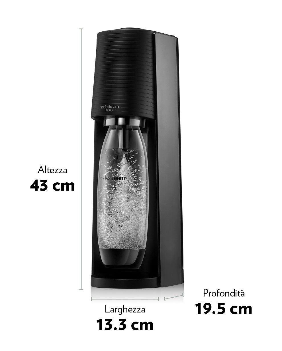 SODASTREAM TERRA 3 BOTTIGLIE + 2 RICARICHE + conc - Elettrodomestici In  vendita a Roma