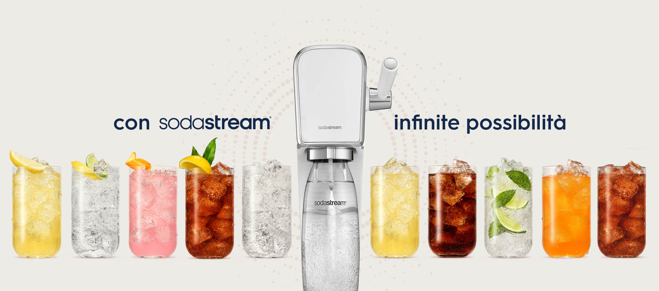 Gasatori: acqua frizzante e bibite gassate con SodaStream
