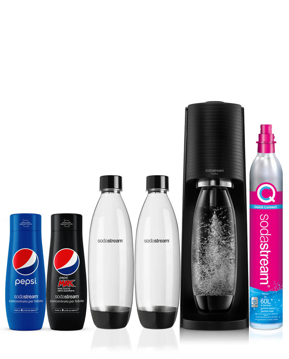 Gasatore Acqua frizzante Sodastream Gasatore Terra – Nero - CGP Group