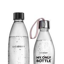 SodaStream E-Duo, spruzzatore elettrico con cilindro CO2, bottiglia di  vetro e 2 bottiglie di plastica lavabili in lavastoviglie, altezza: 44 cm,  colore: titanio : : Casa e cucina